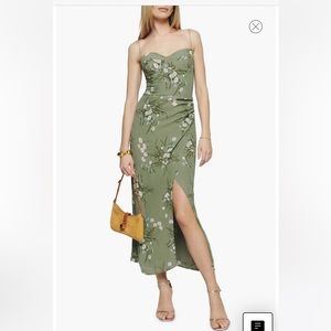Reformation Kourtney Floral Print Slipdress